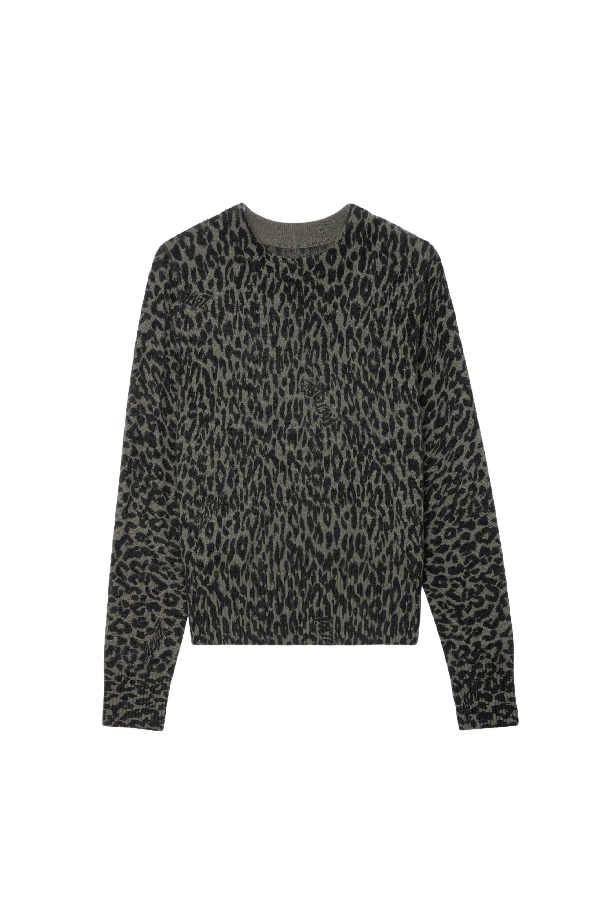 Pull Reglis en laine - Kaki