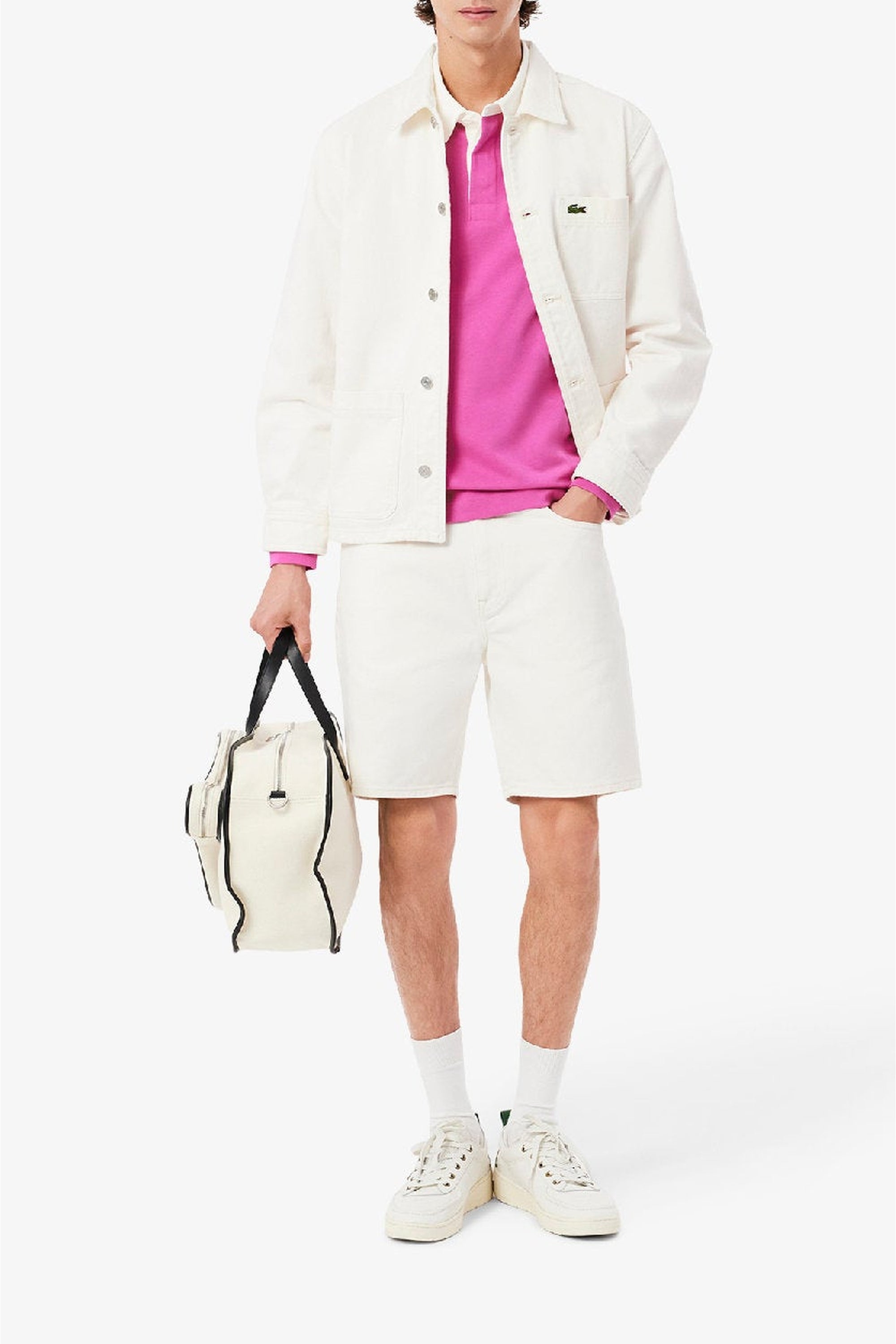 Sweatshirt à col chemise - Malva