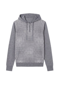 Wool jacquard jumper - Grey