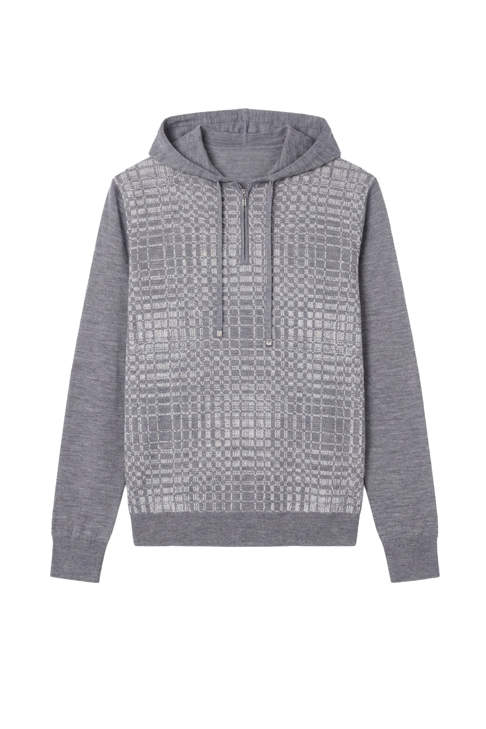 Wool jacquard jumper - Grey