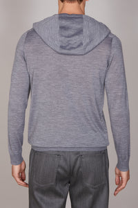 Wool jacquard jumper - Grey