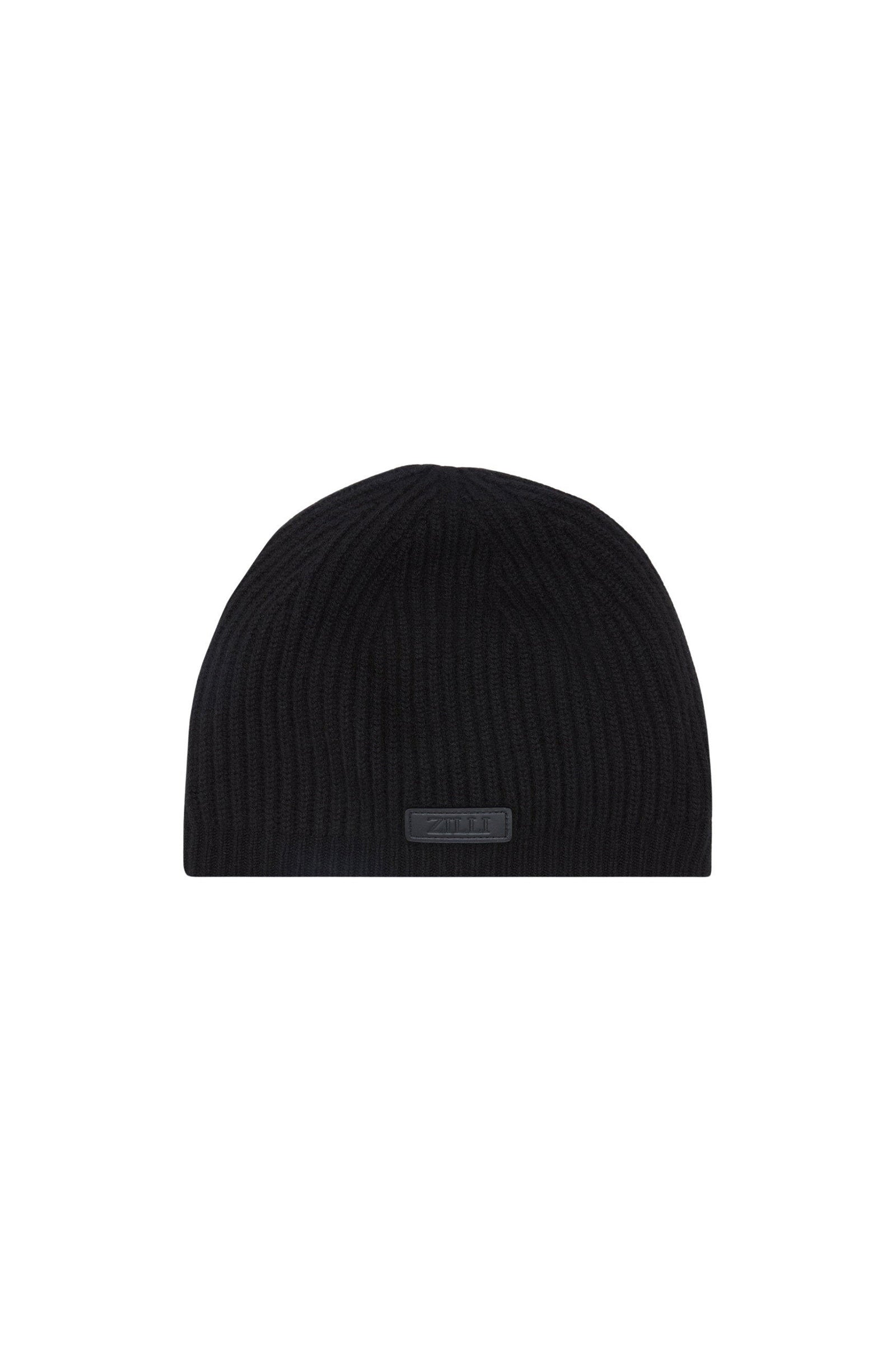 Bonnet tricoté en laine et cachemire - Black