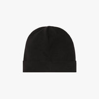 Bonnet à revers replié en cachemire - Noir