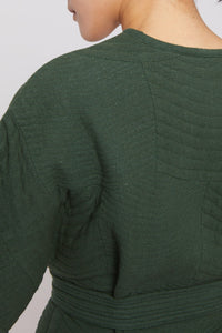 Kimono court ceinturé - Green