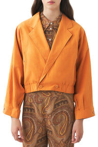 Veste brodée de fleurs Kimi - Rust