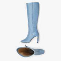 Kinsey 95 high leather boots - Smoky Blue