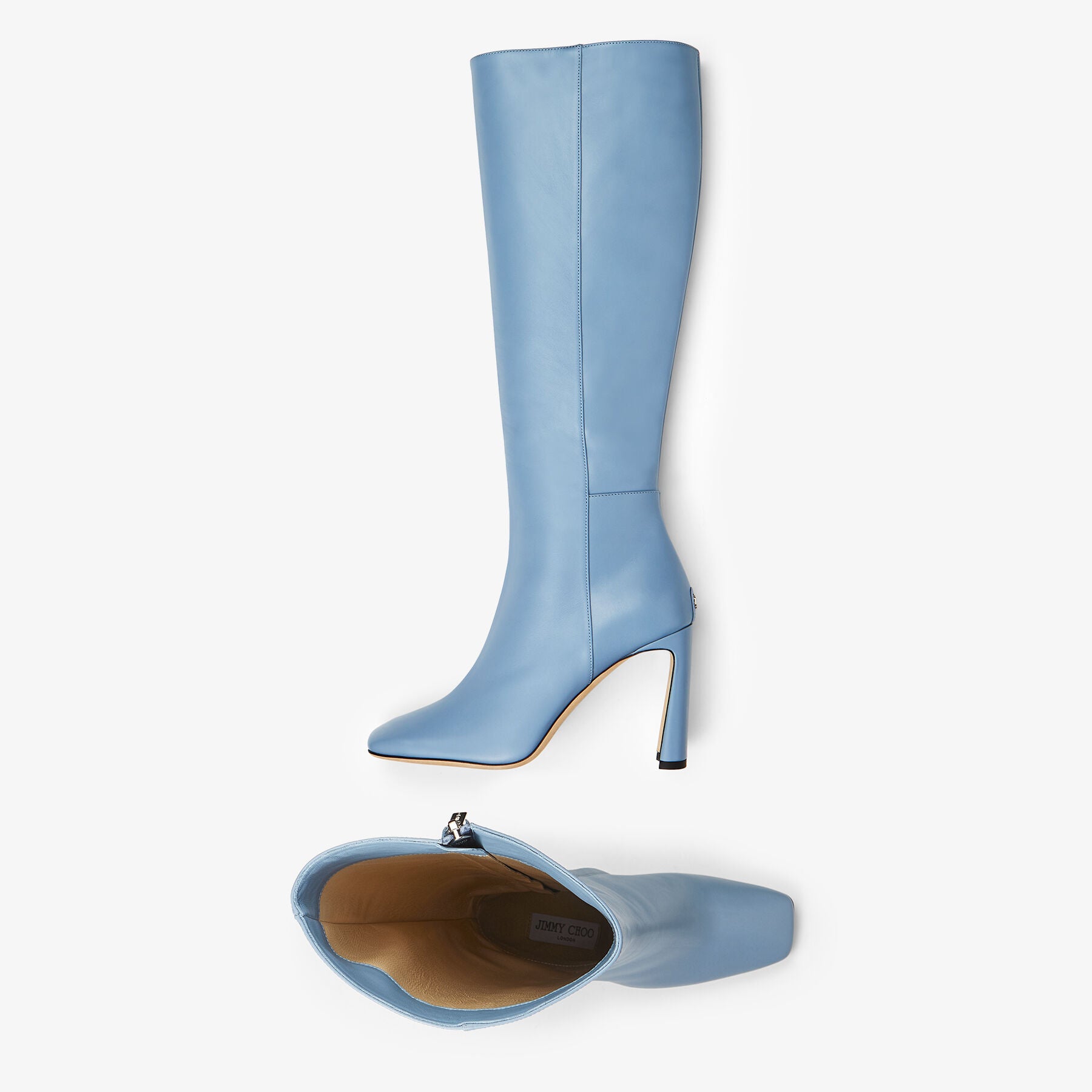 Kinsey 95 high leather boots - Smoky Blue