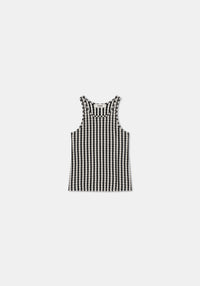 Veste Kismet à carreaux - Crème & Black