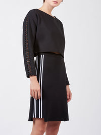 Pull Kiss à encolure bateau - Black