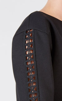 Pull Kiss à encolure bateau - Black