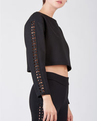 Pull Kiss à encolure bateau - Black