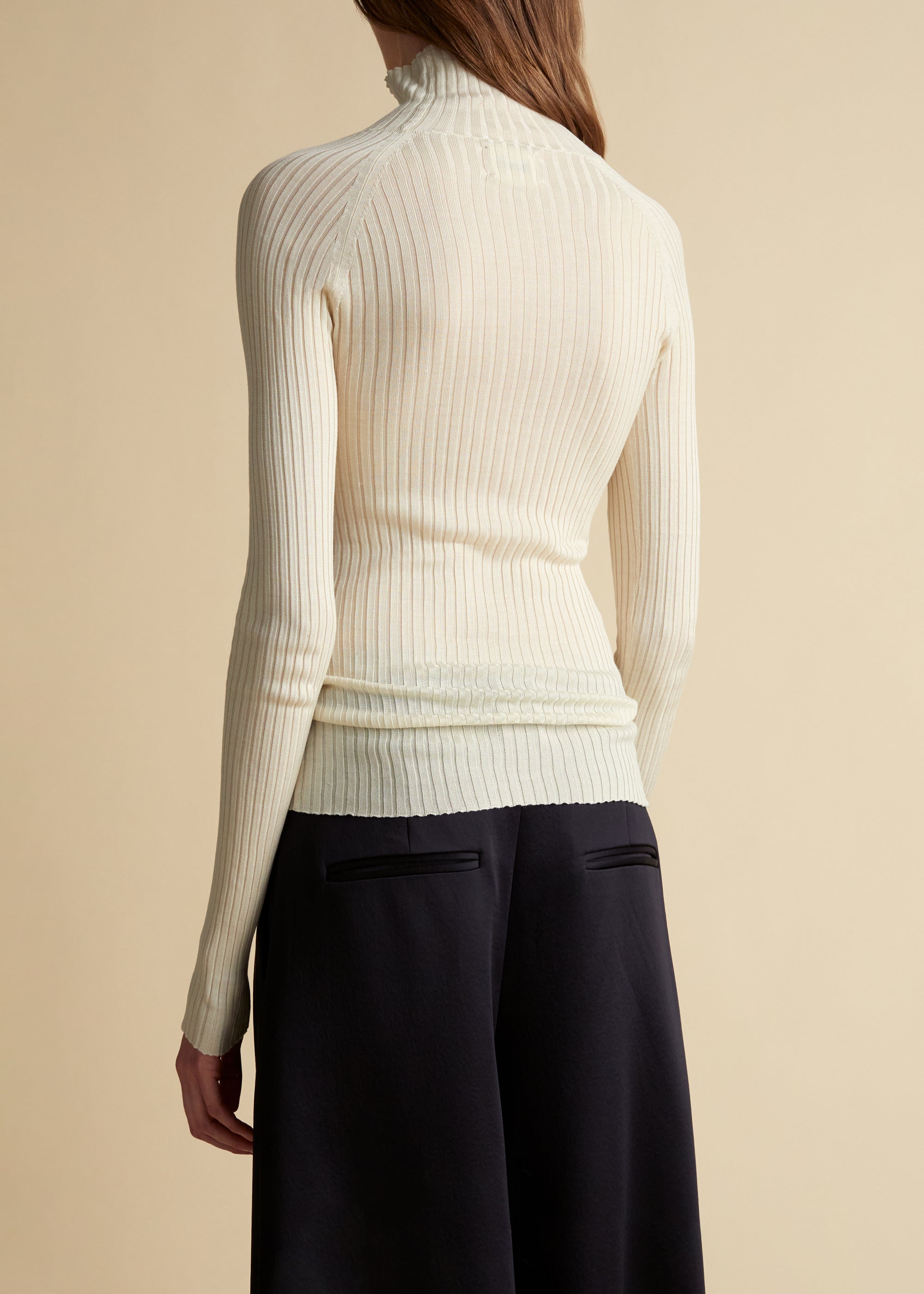 Kita sweater in silk - Ivory