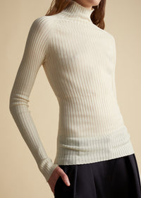 Pull Kita en soie - Ivory