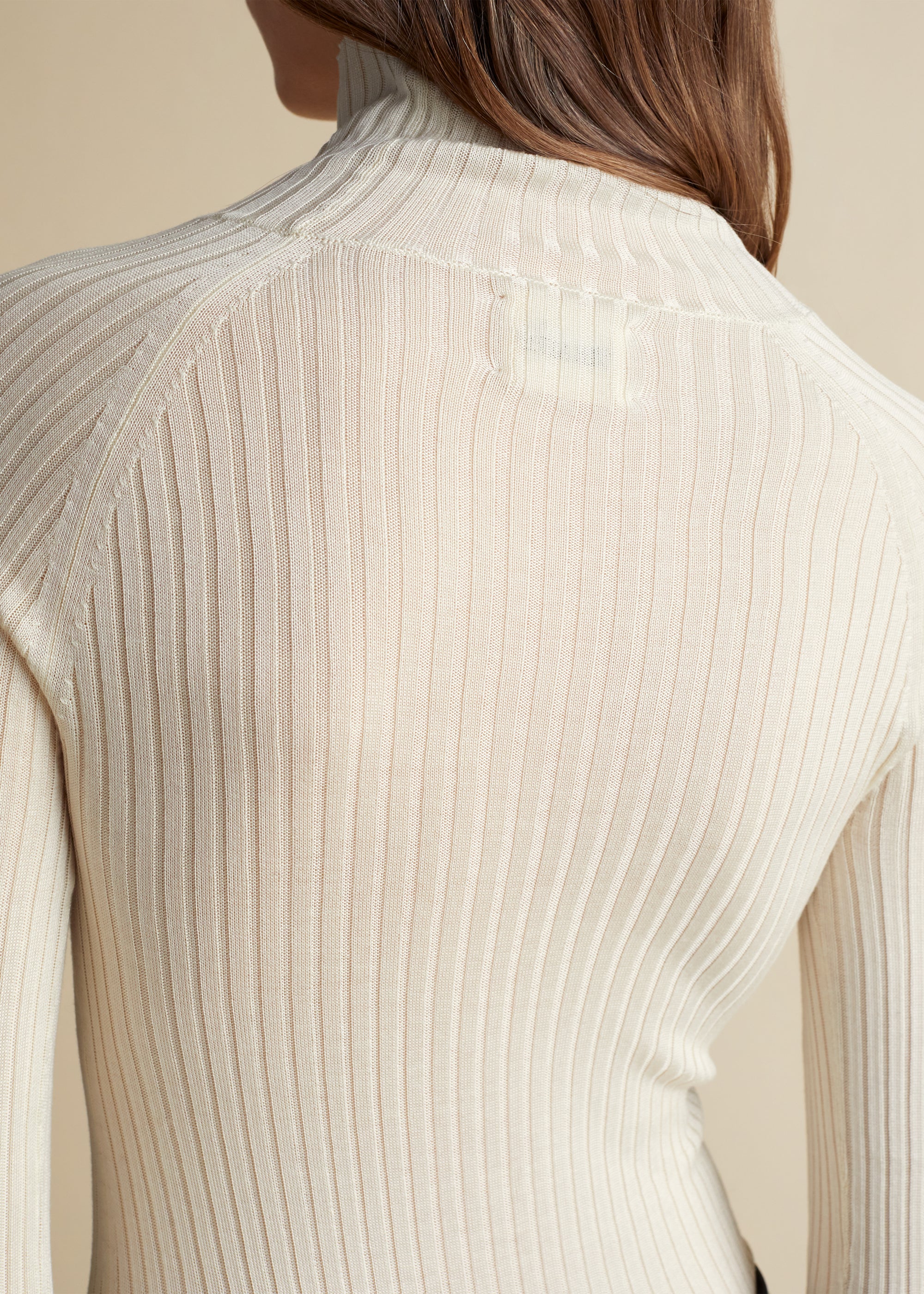 Kita sweater in silk - Ivory