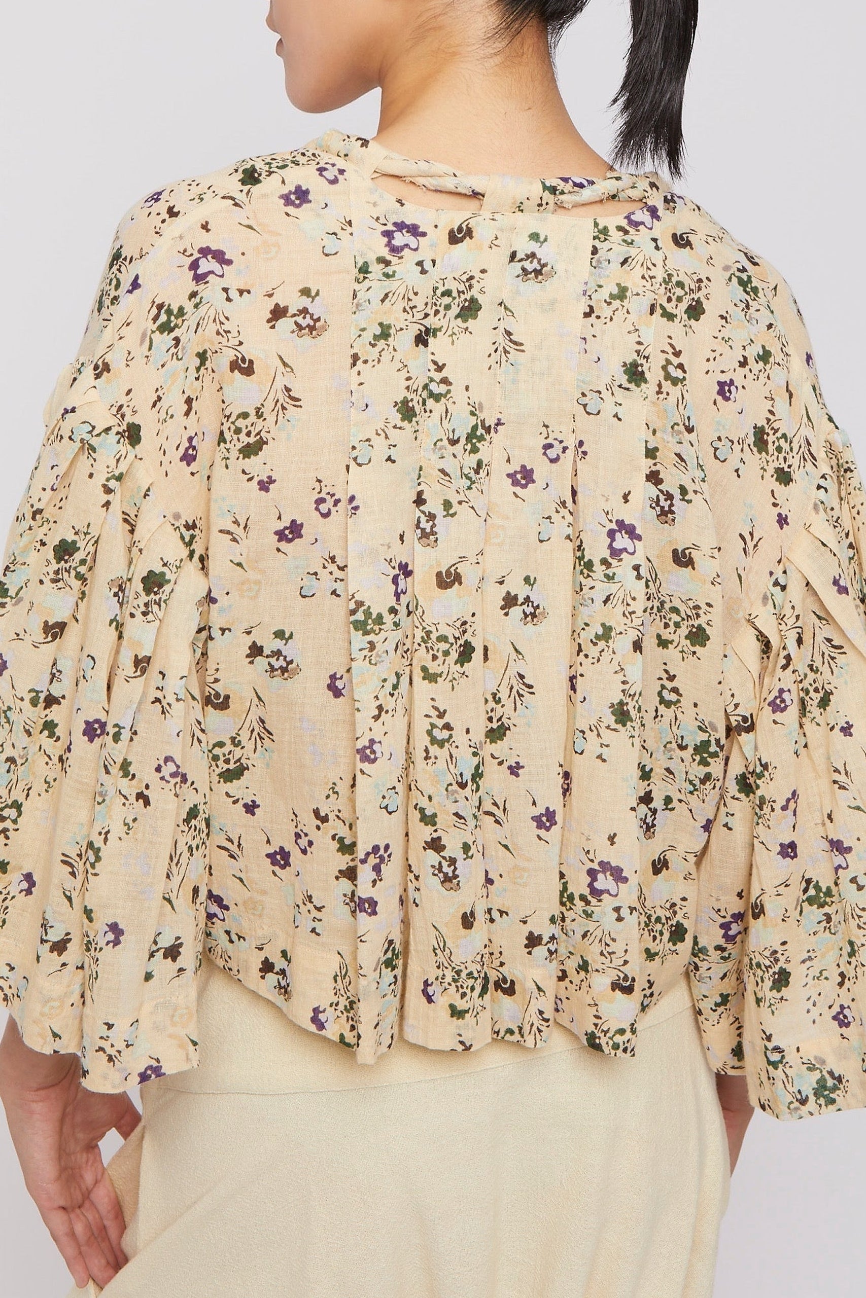 Blouse courte Kite fleuri à manches courtes - Ditsy