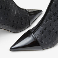 Bottines Kix 65 en cuir verni avec logo - Black Intense