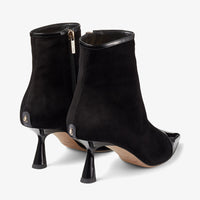 Bottines Kix 65 en cuir verni et daim - Black Intense