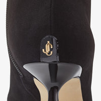 Bottines Kix 65 en cuir verni et daim - Black Intense