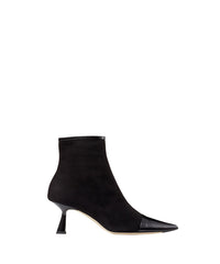 Bottines Kix 65 en cuir verni et daim - Black Intense