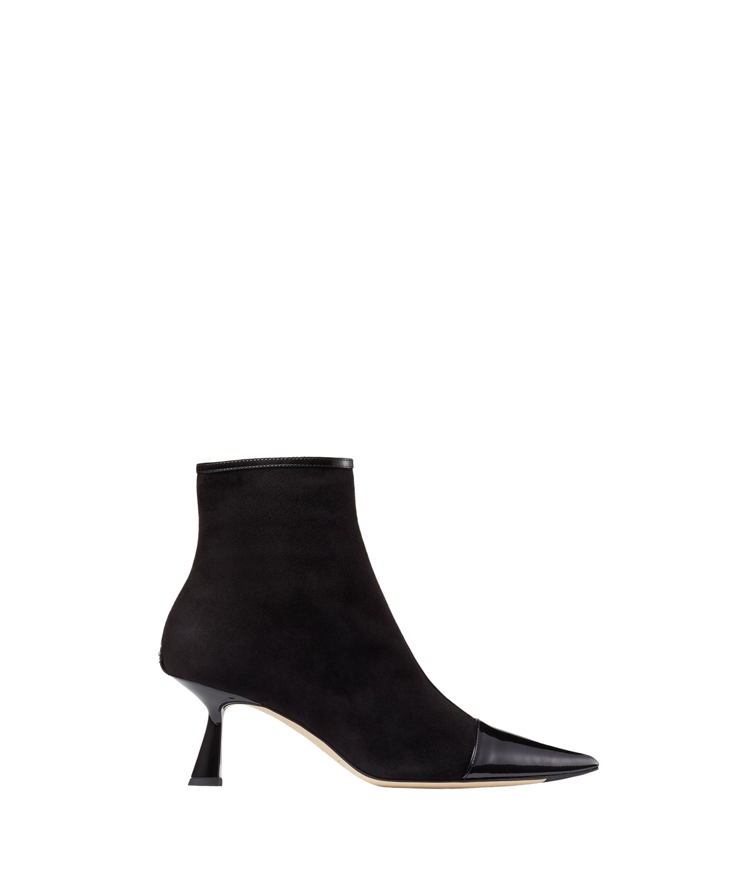 Bottines Kix 65 en cuir verni et daim - Black Intense