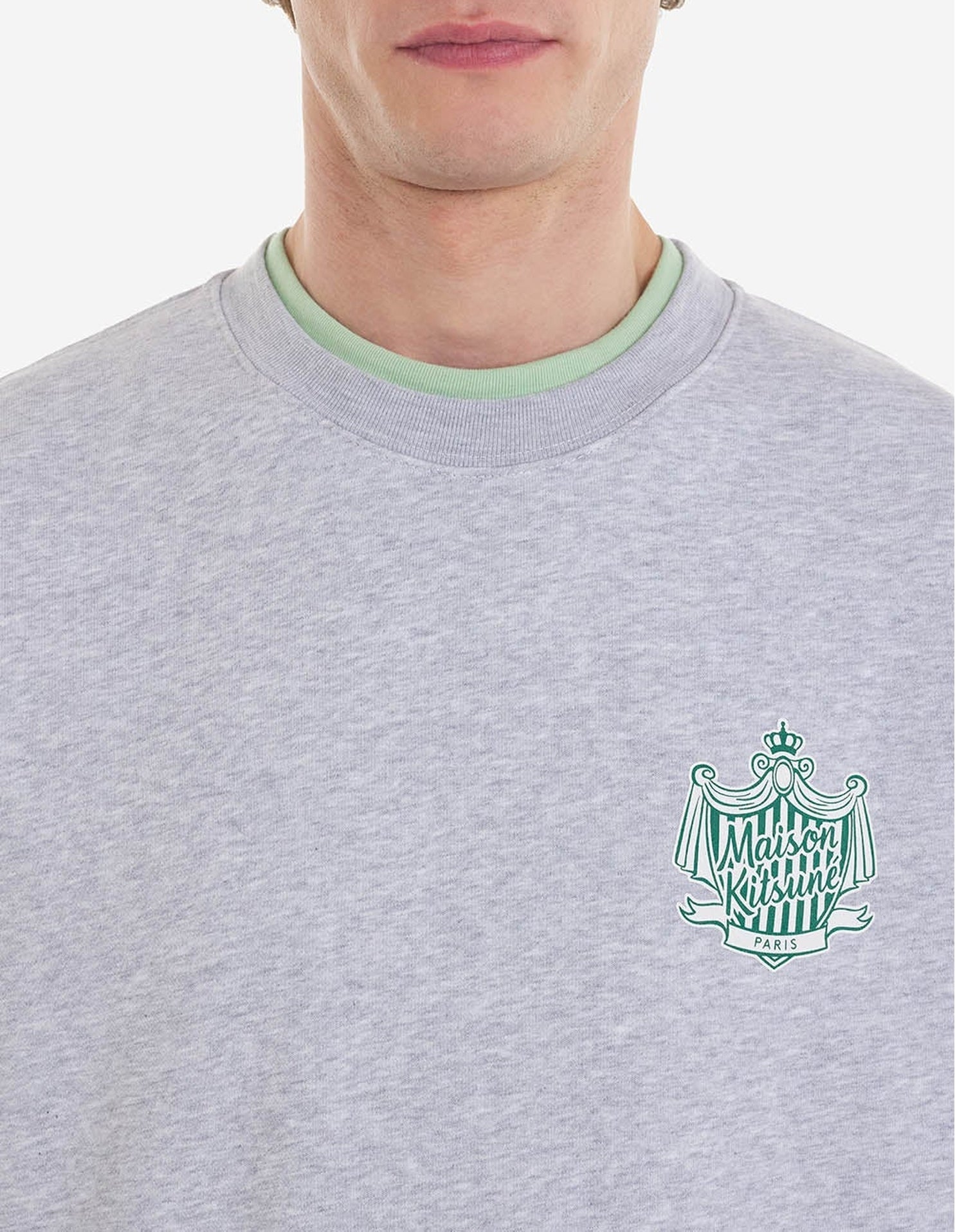 Pull Maison Kitsuné x Hotel Olympia - Light Grey Melange