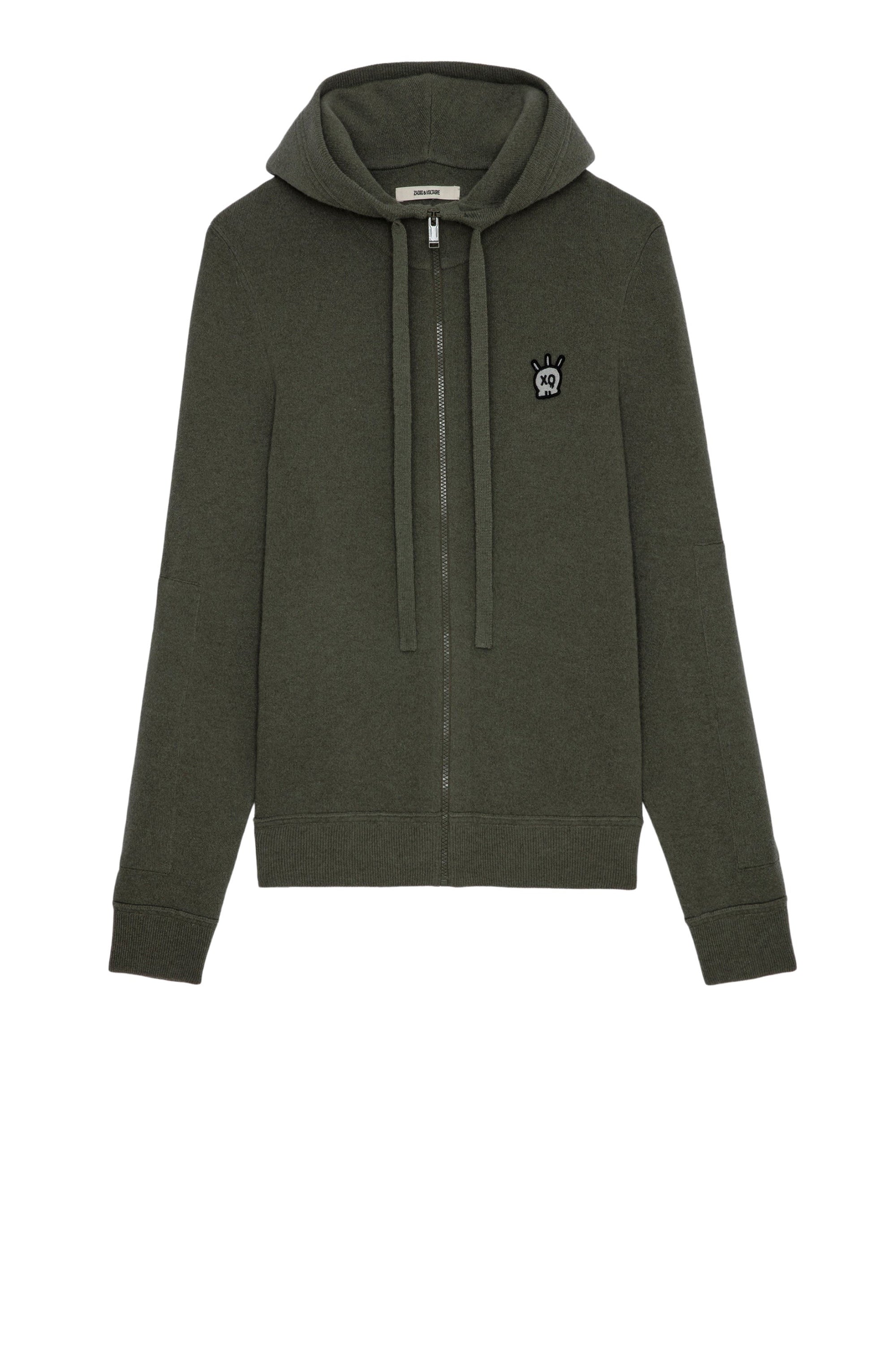 Cardigan Hewitt Skull en laine - Tilleul