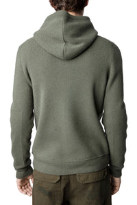 Cardigan Hewitt Skull en laine - Tilleul