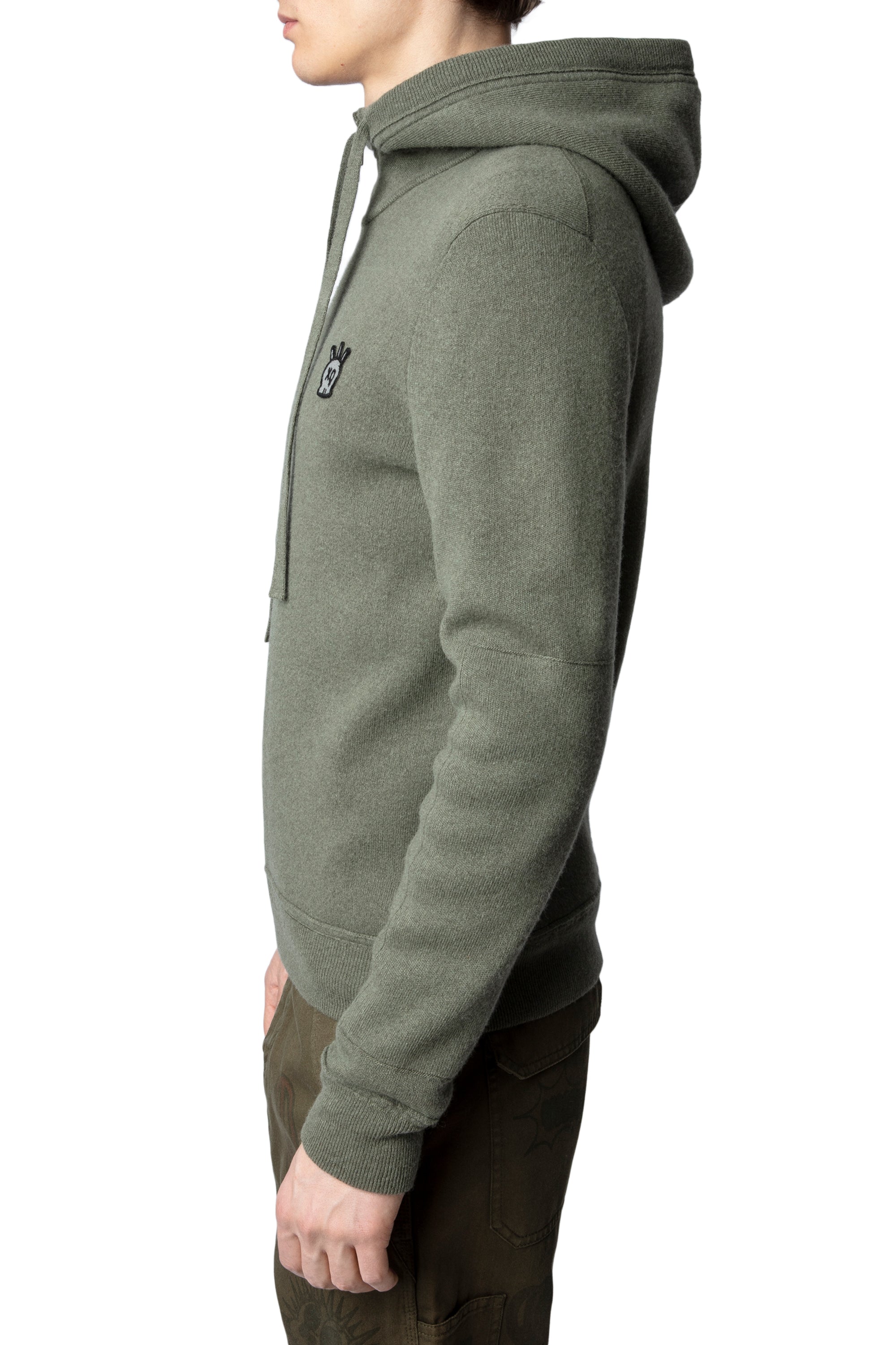 Cardigan Hewitt Skull en laine - Tilleul