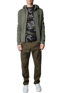 Cardigan Hewitt Skull en laine - Tilleul