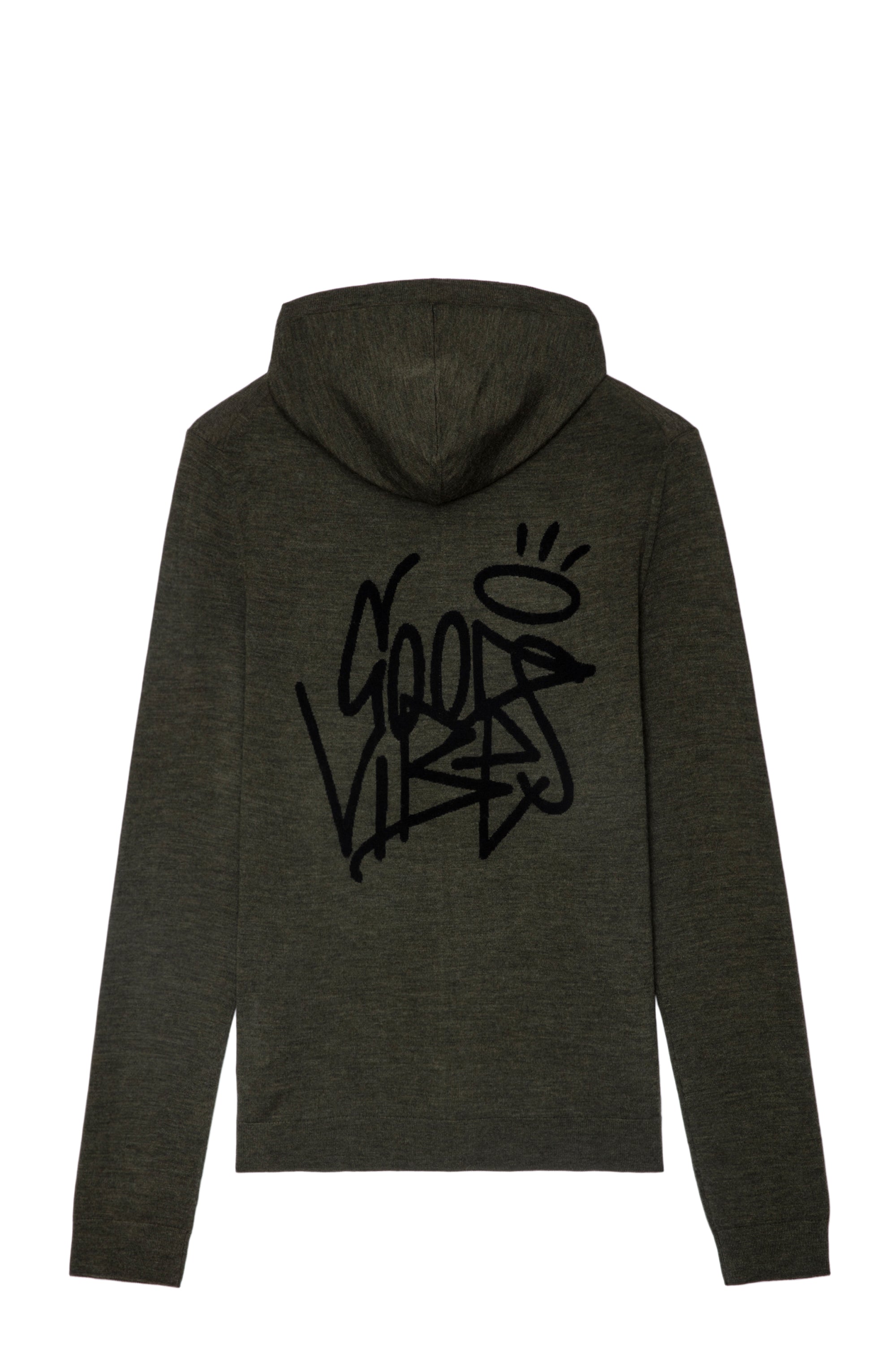 Cardigan Clash en laine - Kaki