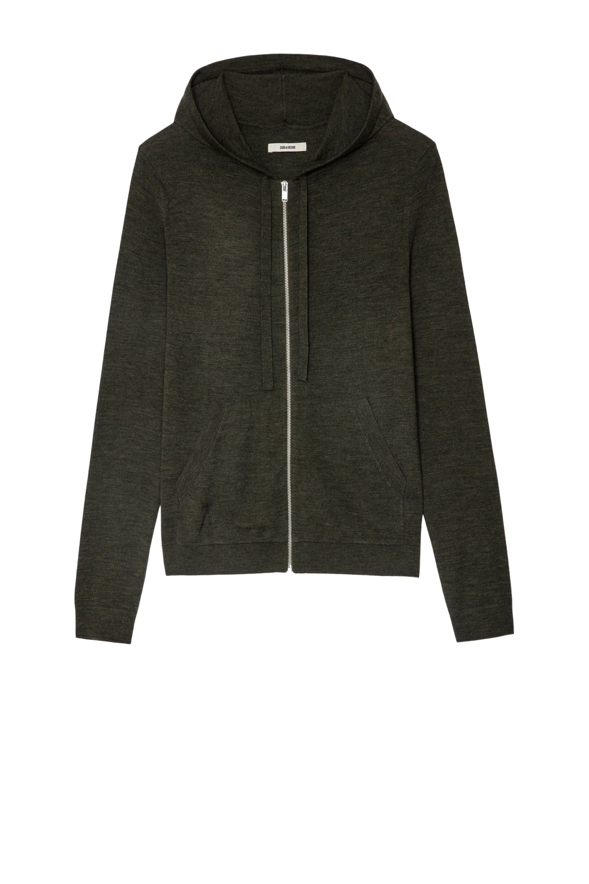 Cardigan Clash en laine - Kaki