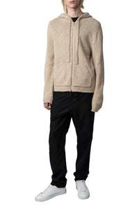 Cardigan Clash en laine - Ficelle
