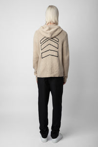 Cardigan Clash en laine - Ficelle