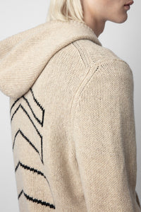 Cardigan Clash en laine - Ficelle