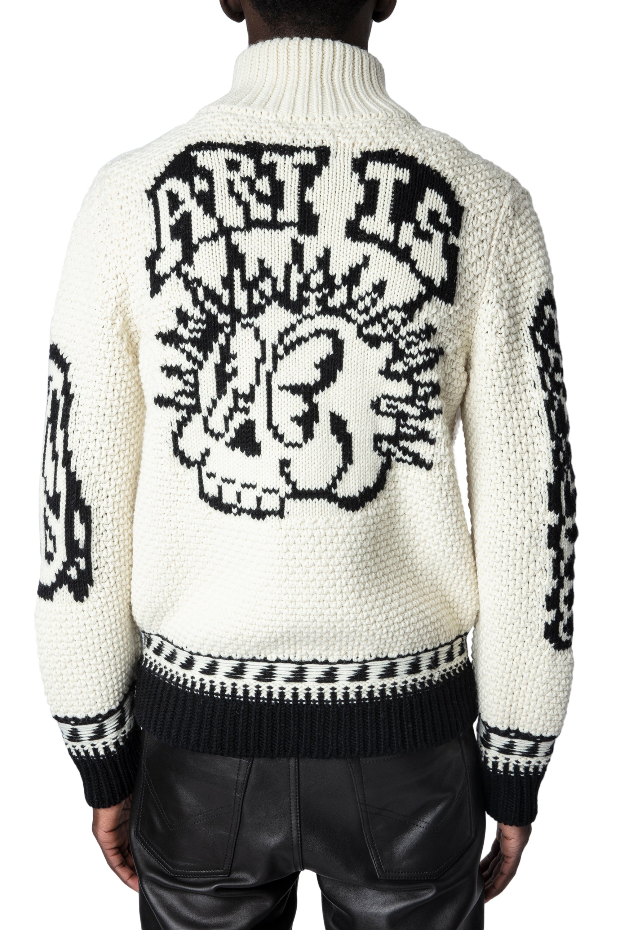 Cardigan Christophe en laine - Ecru