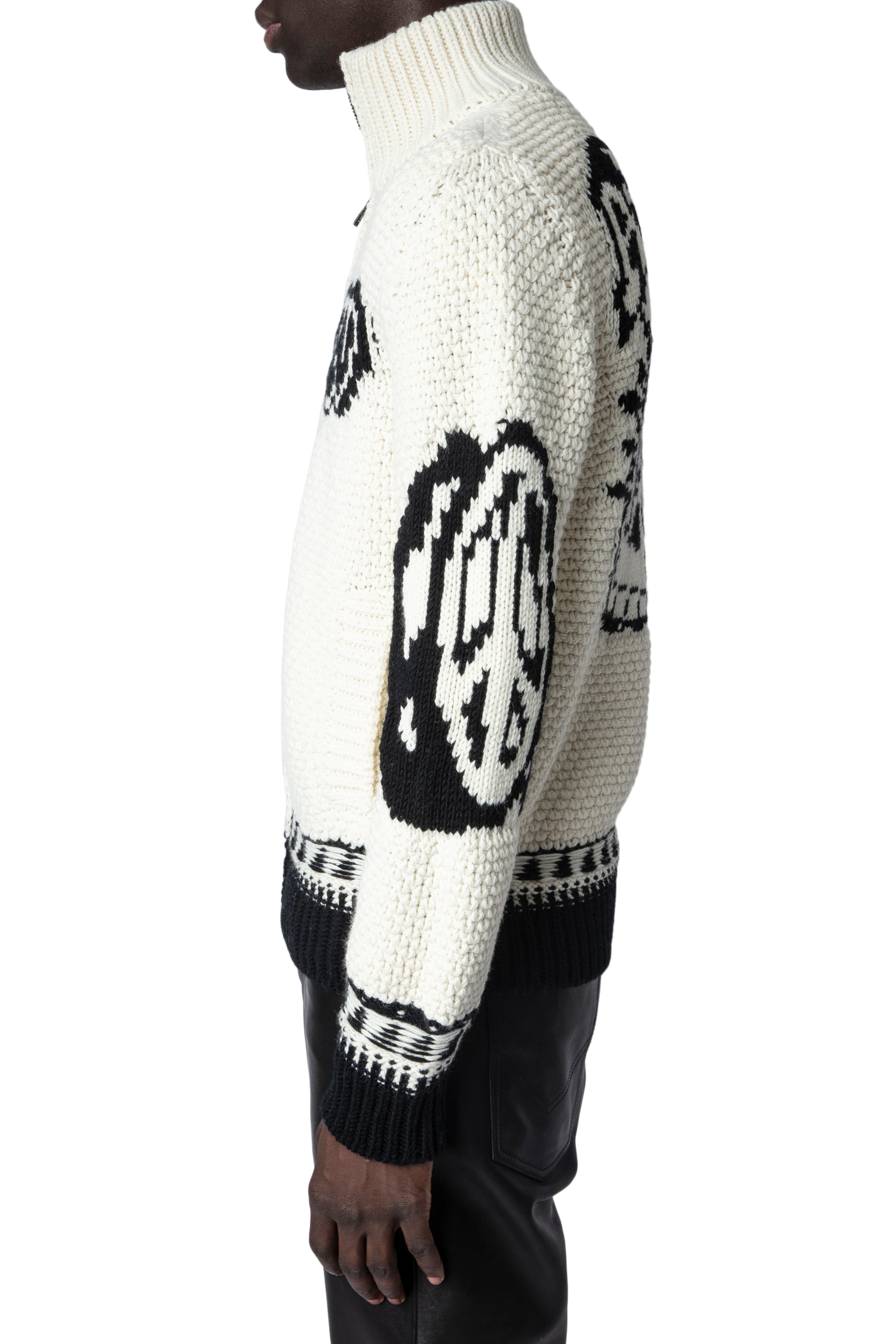 Cardigan Christophe en laine - Ecru