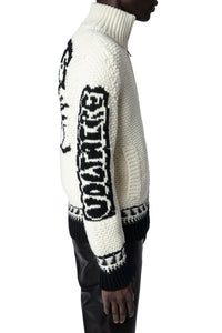 Cardigan Christophe en laine - Ecru