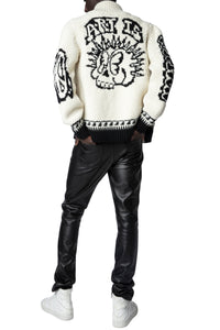 Cardigan Christophe en laine - Ecru