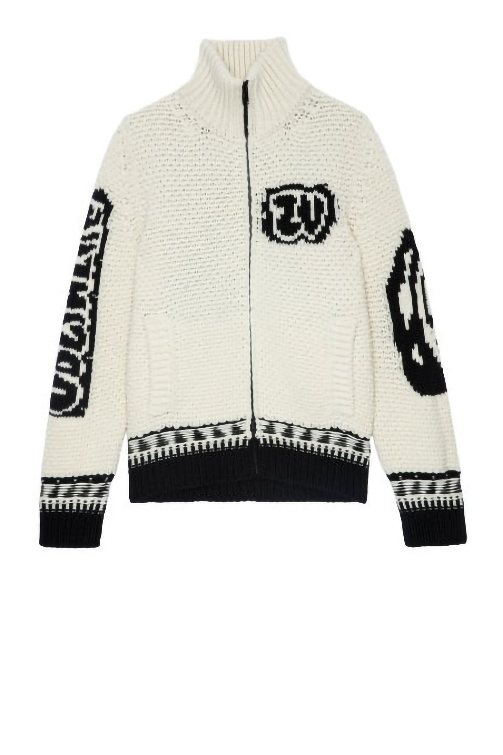 Cardigan Christophe en laine - Ecru