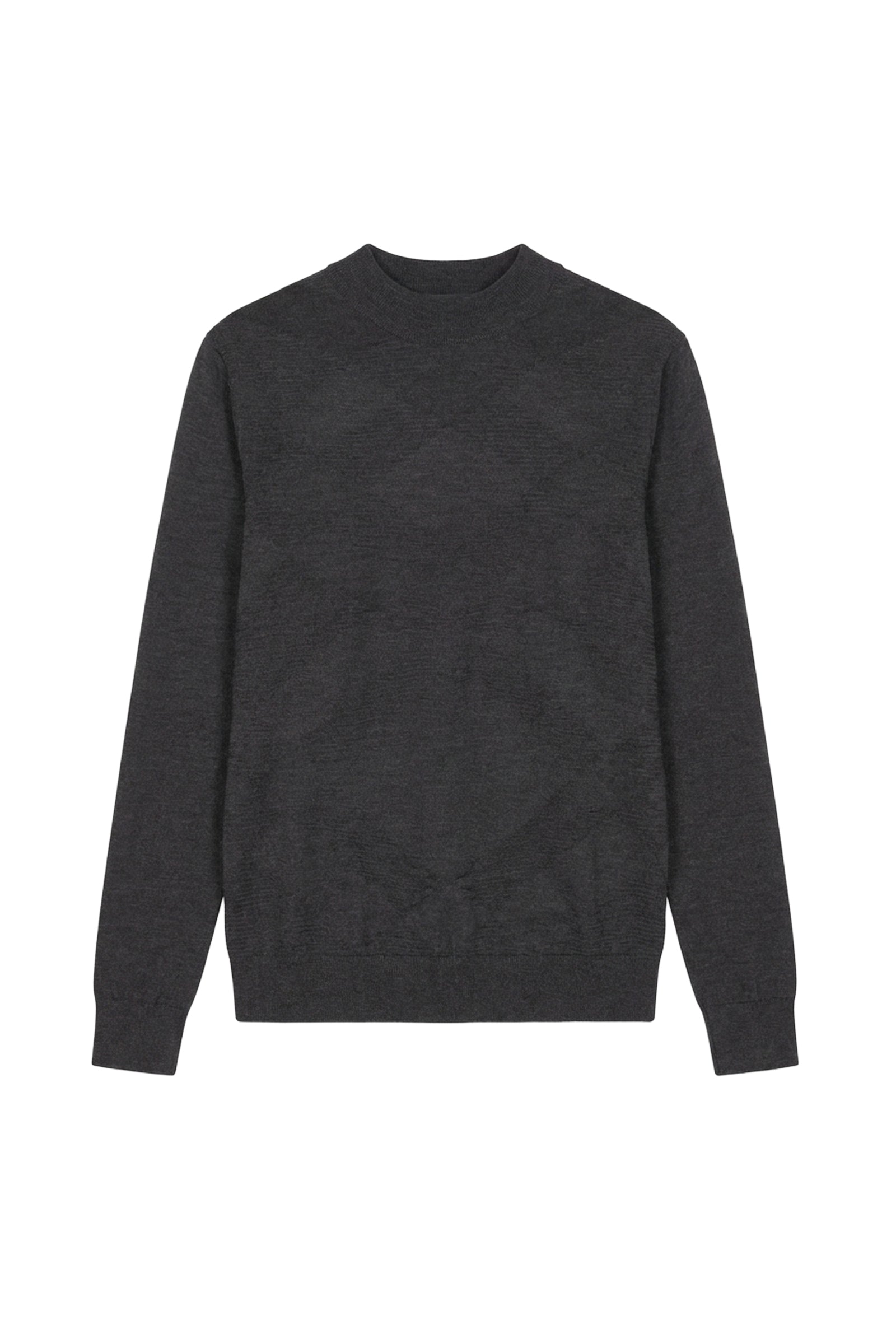 Wool and silk ribbed jumper - Grey