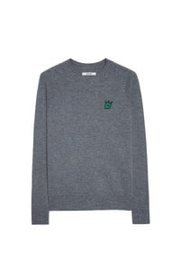 Pull Thomas Skull en laine - Gris Moyen