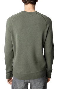 Pull Thomas Skull en laine - Tilleul