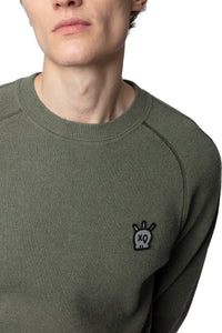 Pull Thomas Skull en laine - Tilleul