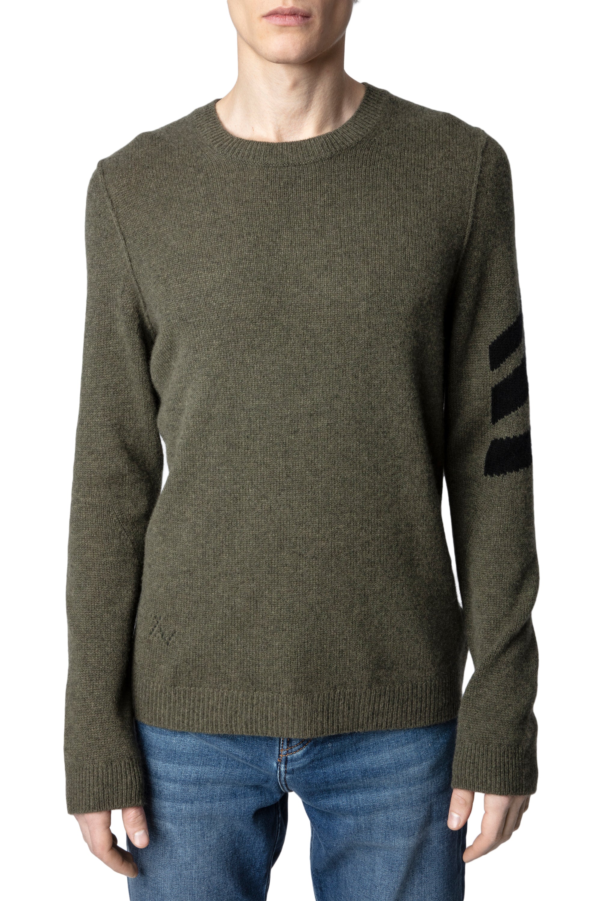 Pull Kennedy en cachemire - Kaki