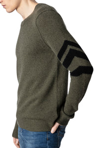 Pull Kennedy en cachemire - Kaki