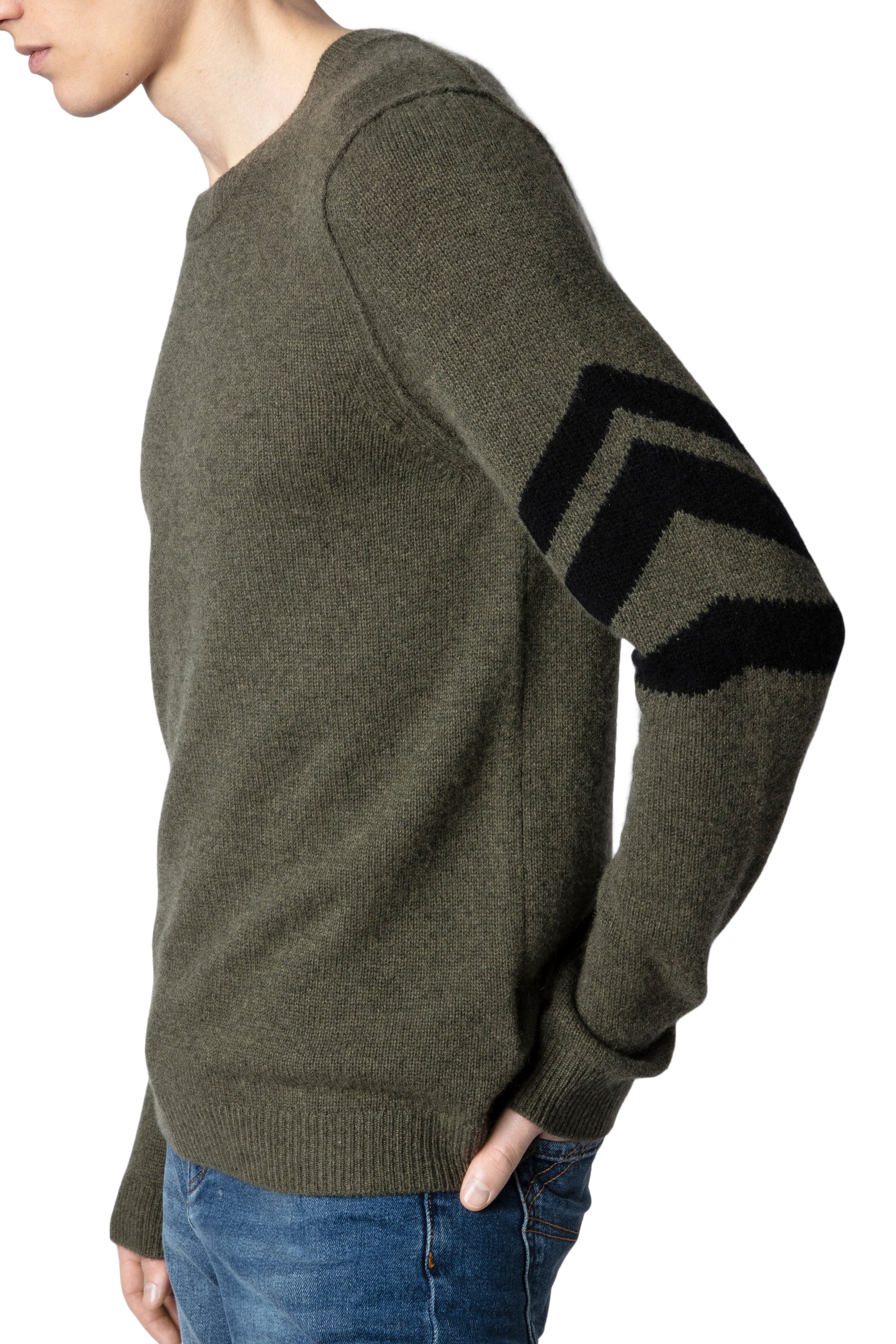 Pull Kennedy en cachemire - Kaki