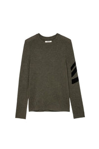 Pull Kennedy en cachemire - Kaki