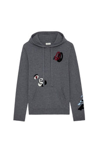 Pull Clay en laine - Gris Moyen