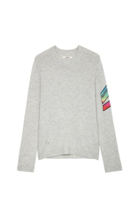 Pull Kennedy Arrow en cachemire - Neige