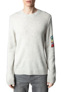 Pull Kennedy Arrow en cachemire - Neige